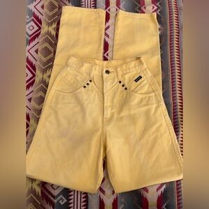 Rockies High Rise Yellow Jeans